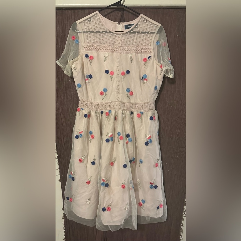 Beautiful embroidered dress worn once to a wedding